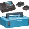 Pack 2 Batteries BL1021B + DC10SA + Makpac MAKITA - 197658-5 -OutilExpress Soldes Magasin 197658 5