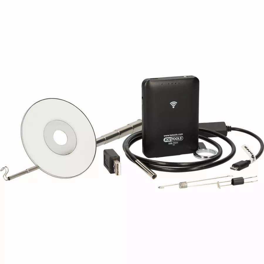 Vidéoscope Wifi Avec Sonde Ø5,5 Mm 0°HD KS TOOLS 8 Pièces - 550.7510 4 Vidéoscope Wifi Avec Sonde Ø5,5 Mm 0°HD KS TOOLS 8 Pièces - 550.7510 – Image 2