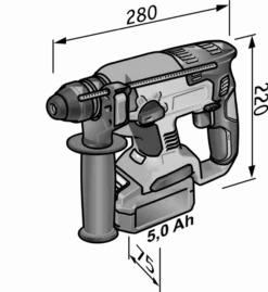 Marteau 18V SDS Plus CHE 18.0-EC C FLEX - Sans Batterie Ni Chargeur - 491284 -OutilExpress Soldes Magasin FLE00165 2