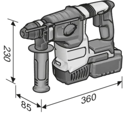 Marteau 18V CHE 2-26 18.0-EC C FLEX - Sans Batterie Ni Chargeur - Accessoires - 491314 -OutilExpress Soldes Magasin FLE00168 4