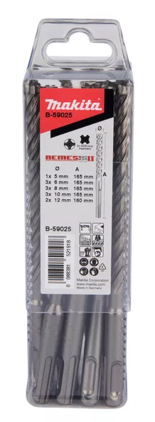 Coffret De 12 Forets SDS-Plus Nemesis II MAKITA - B-59025 3 Coffret De 12 Forets SDS-Plus Nemesis II MAKITA - B-59025