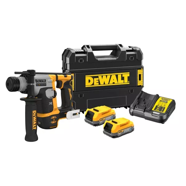 DeWALT Perforateur SDS-Plus XR 18V 1.7Ah Li-Ion Brushless 1.4J Powerstack - DCH172E2T-QW 4 DeWALT Perforateur SDS-Plus XR 18V 1.7Ah Li-Ion Brushless 1.4J Powerstack - DCH172E2T-QW â Image 2