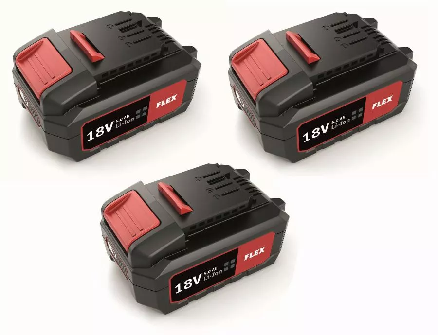 Pack 3 Batteries 18V 5Ah + 1chargeur + Sac FLEX - 497444 4 Pack 3 Batteries 18V 5Ah + 1chargeur + Sac FLEX - 497444 – Image 2