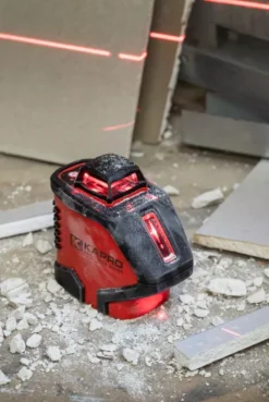 Laser 360° Rouge 3 Faisceaux KAPRO + Mallette Rigide + Accessoires Modèle 962 - 5962