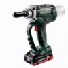 Riveteuse NP 18 LTX BL 5.0 METABO 2 Batt. LiHD 4,0 Ah + Charg. ASC 55 + Coffret MetaBox - 619002800 -OutilExpress Soldes Magasin met00443
