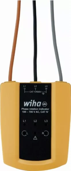 Testeur Et Indicateur De Rotation De Phase WIHA 100700 V AC Cat. IV - 45221 -OutilExpress Soldes Magasin sb25562 rotational field indicator 100 700v ac cat iv 01 50775 en en
