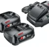 Starter Set 2 Batteries 18V 2.5Ah + Chargeur BOSCH - 1600A011LD -OutilExpress Soldes Magasin stareter set 18 v 2 batteries 25 ah al 1830 cv 43969 hires png rgb oneux 319626 w 750 h 421